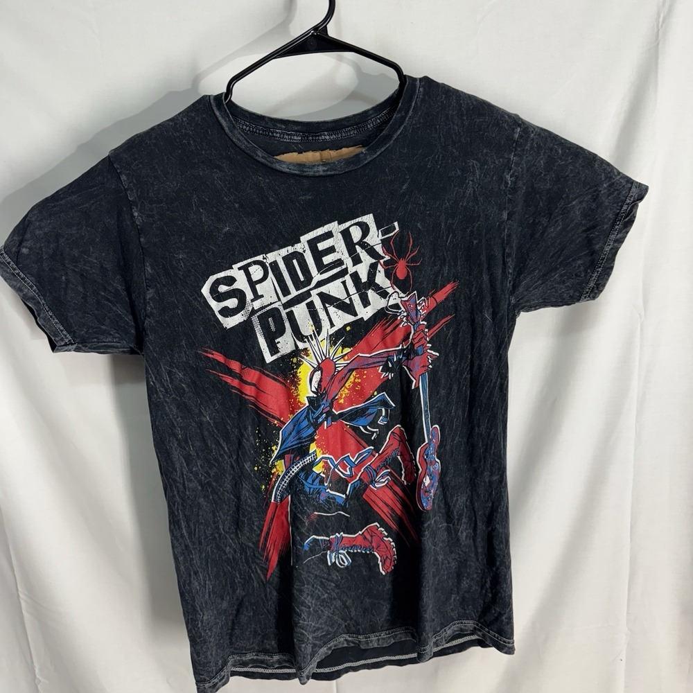 Spider-Punk - Smashing Guitar Spiderman Tye Dye Size Medium Spider Verse